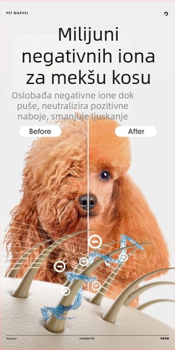 Uređaj za njegu dlake kućnih ljubimaca – sve-u-jednom za mačke i pse, model Ono H1, ispod 1000W, AC motor, spiralno grijanje, 220V