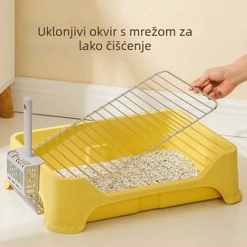 Pasja toaletna posuda od PP i nehrđajućeg čelika, fiksirana toaletna za pse, marka Lijian mu ge