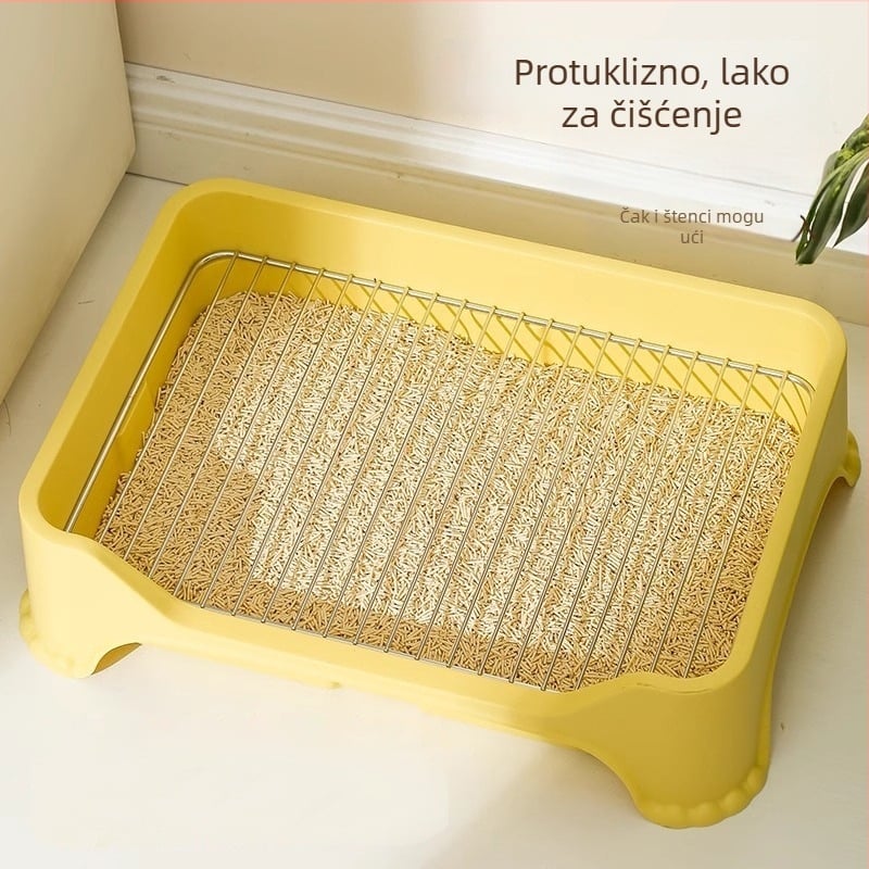 Pasja toaletna posuda od PP i nehrđajućeg čelika, fiksirana toaletna za pse, marka Lijian mu ge