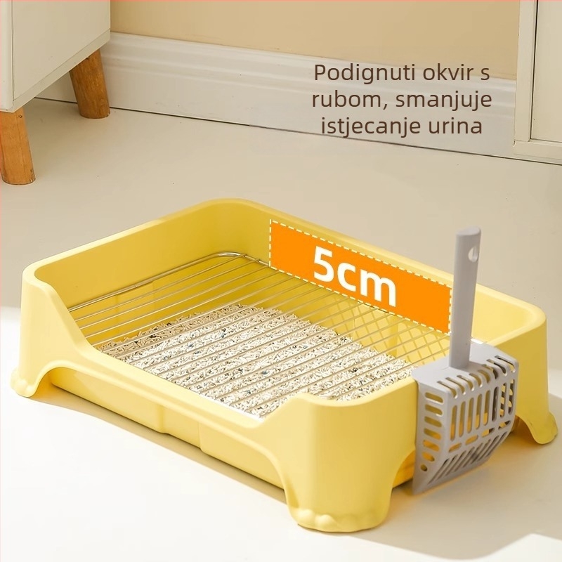 Pasja toaletna posuda od PP i nehrđajućeg čelika, fiksirana toaletna za pse, marka Lijian mu ge