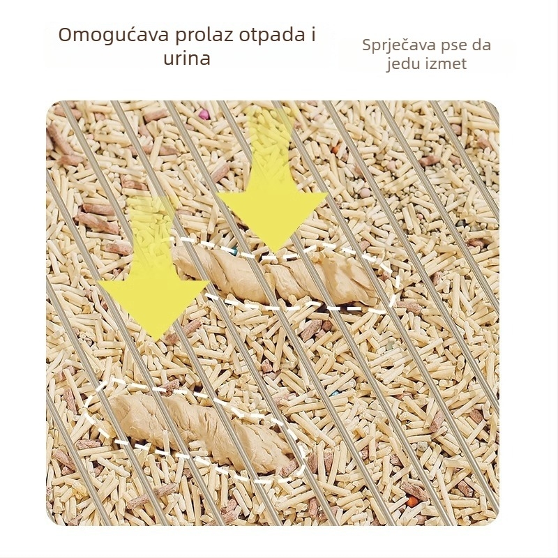 Pasja toaletna posuda od PP i nehrđajućeg čelika, fiksirana toaletna za pse, marka Lijian mu ge