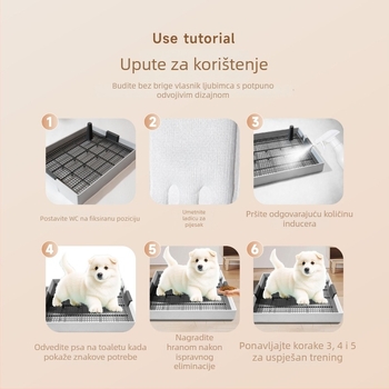 Toalet za pse – pločasti panel s fiksnom podlogom za urin, PP materijal, nije uvoz, za druga tržišta