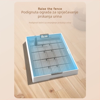 Toalet za pse – pločasti panel s fiksnom podlogom za urin, PP materijal, nije uvoz, za druga tržišta