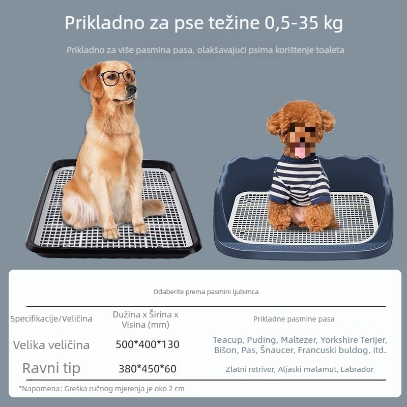 Na skladištu: kućna toaletna posuda sa stubom, zaštita od prskanja, velika veličina, za kućne ljubimce uz zid