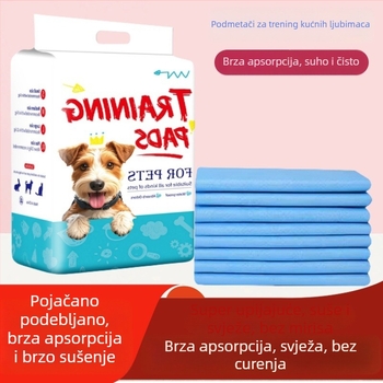 Podloge za obuku kućnih ljubimaca s povećanom apsorpcijom i kontrolom mirisa, materijal: PE film i netkani materijal, pakiranje: 100/50/40/20 komada