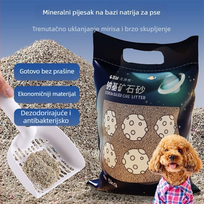Guozhou mu Univerzalni pijesak za mačke i pse – niska prašnost, kontrola mirisa, klupirajuća formula