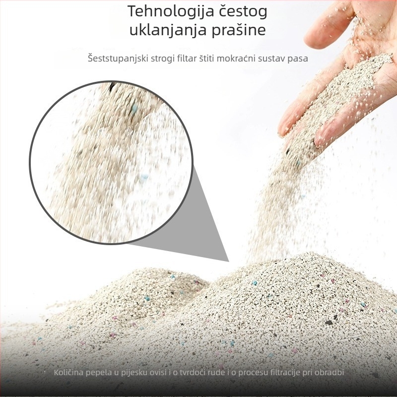 Guozhou mu Univerzalni pijesak za mačke i pse – niska prašnost, kontrola mirisa, klupirajuća formula