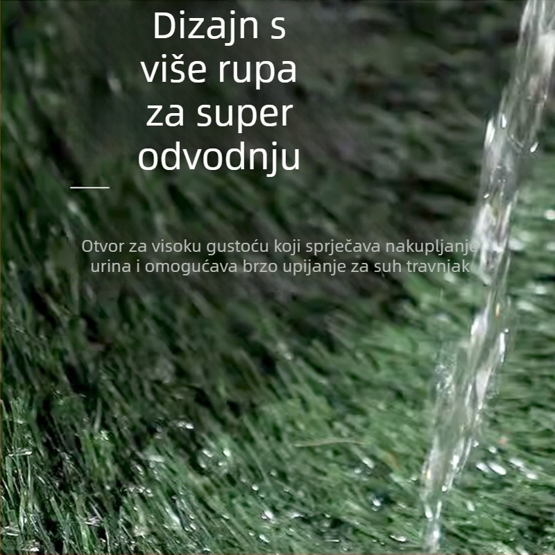 Dogus Kućni toalet s travnom podlogom i pregradom za urin, PP osnova, domaći proizvod, licencirani privatni brend