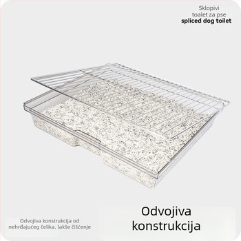 Lusmo posuda za pse od nehrđajućeg čelika s modularnim sklapanjem