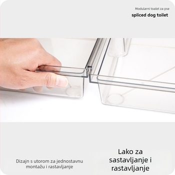 Lusmo posuda za pse od nehrđajućeg čelika s modularnim sklapanjem