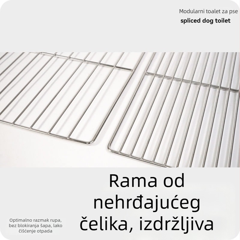 Lusmo posuda za pse od nehrđajućeg čelika s modularnim sklapanjem