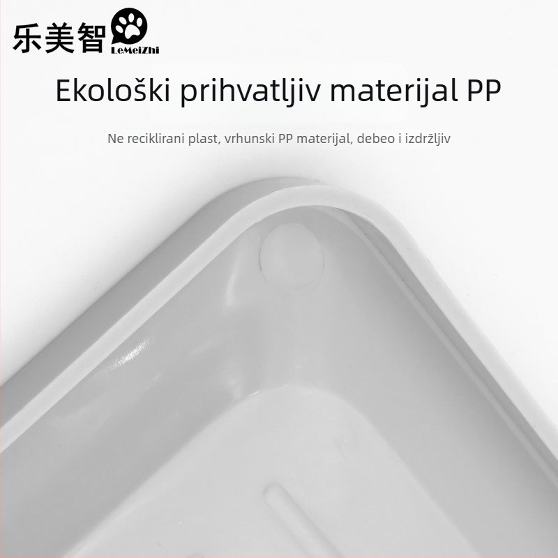 Toalet za pse s pregradom, zidni nosač, protiv prskanja, od plastike, Marka What a Beautiful