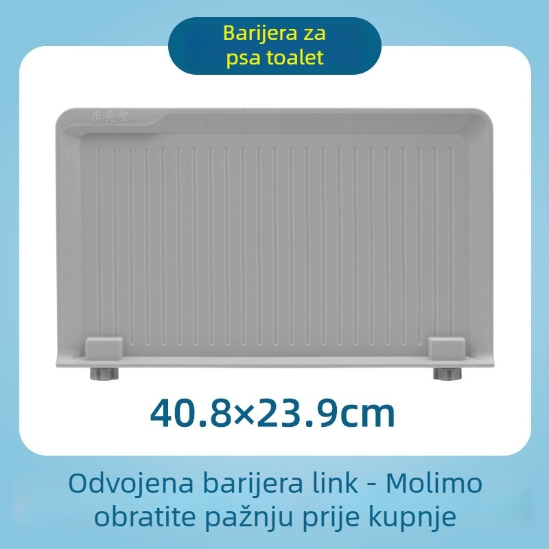 Toalet za pse s pregradom, zidni nosač, protiv prskanja, od plastike, Marka What a Beautiful