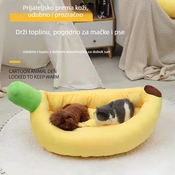 Kućni ljubimac gnijezdo za pse — Materijal: platno; Protukluzno i otporno na habanje; Toplo i debelo punjenje; Čišćenje: Ne ispirati; Ugradnja: Lako postavljanje