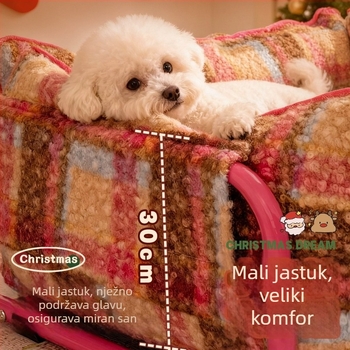 Gnijezdo za kućne ljubimce za pse — Materijal: PP pamuk + metalna cijev; Kategorija: gnijezdo za kućne ljubimce; Čišćenje: perivo; Ugradnja: jednostavna; Pogodno za: pse