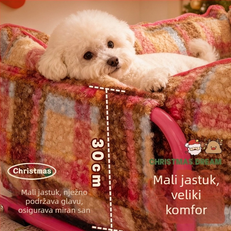 Gnijezdo za kućne ljubimce za pse — Materijal: PP pamuk + metalna cijev; Kategorija: gnijezdo za kućne ljubimce; Čišćenje: perivo; Ugradnja: jednostavna; Pogodno za: pse