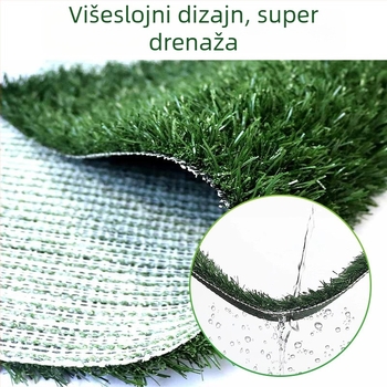 Podmetač za pseću toaletu – periv, visoke gustoće umjetna trava, plastična podloga