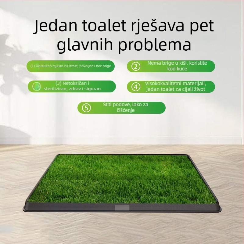 Podmetač za pseću toaletu – periv, visoke gustoće umjetna trava, plastična podloga