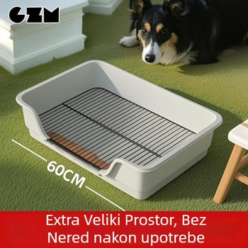 Toalet za pse - lako za čišćenje, plastična, protiv gazenja, protiv raspršivanja mokraće