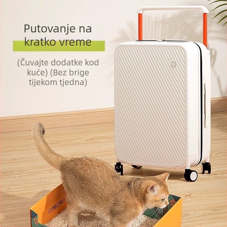 Jednokratna sklopiva kutija za mačji pijesak, prijenosno putno WC za mačke