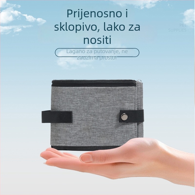 Prijenosna kutija za mačji pijesak za putovanje – neovisna marka, materijal: drugi materijali, spremna za poklon