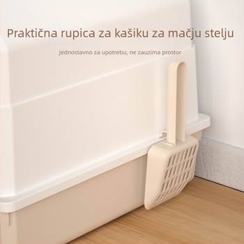 Kutija za mačku s vratima, sklopiva, protiv prskanja, protiv mirisa, PP materijal