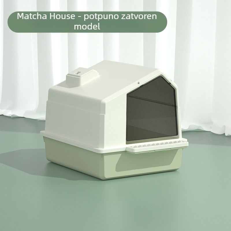 Kutija za mačku s vratima, sklopiva, protiv prskanja, protiv mirisa, PP materijal