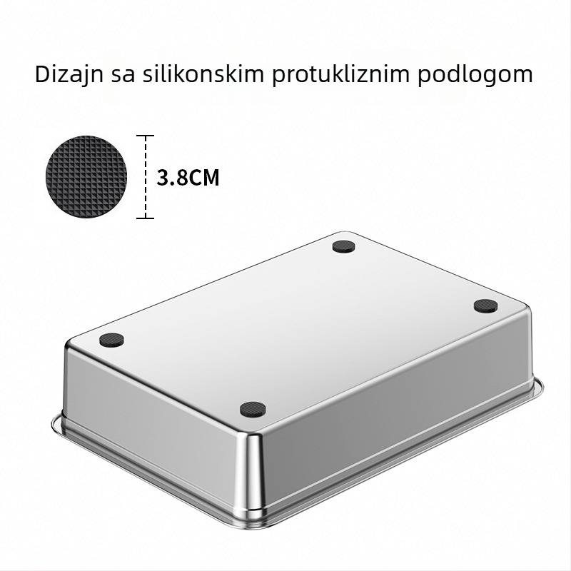 Kutija za mačji pijesak s dizajnom protiv prskanja, konstrukcija od metala i plastike, otvoreni gornji dio i poluzatvoren dizajn, anti-prasina
