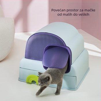 Potpuno zatvorena kutija za mačji pijesak - PP materijal - Brand: Yamada Heart - Za mačke