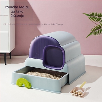 Potpuno zatvorena kutija za mačji pijesak - PP materijal - Brand: Yamada Heart - Za mačke