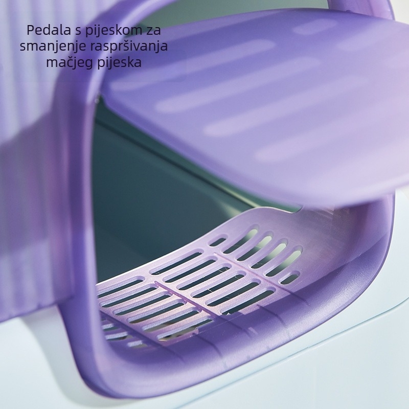 Potpuno zatvorena kutija za mačji pijesak - PP materijal - Brand: Yamada Heart - Za mačke