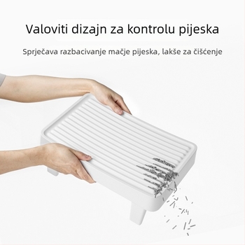 Xiaopei prostirka za mačji pijesak – PVC, kontrola pijeska, dvostruki filtriranje