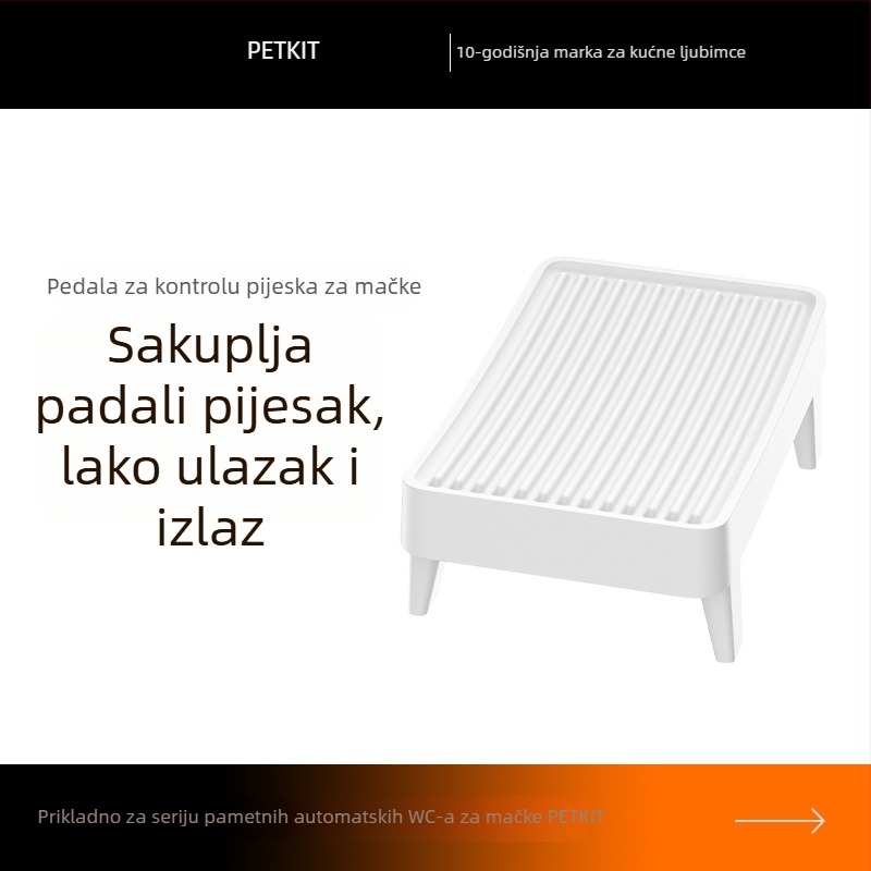 Xiaopei prostirka za mačji pijesak – PVC, kontrola pijeska, dvostruki filtriranje