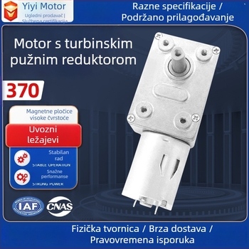 Prilagođeni 370 turbinski reduktor motor za sušilicu kućnih ljubimaca, automatski rotirajući stol za objedovanje, podizanje zavjesa i zaključavanje vrata za mačke