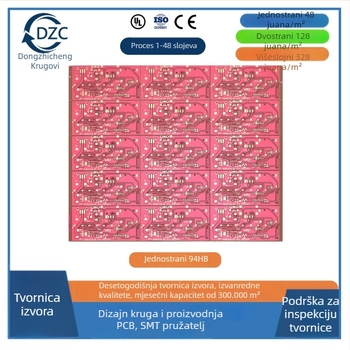 PCB ploča za kontrolu sušila za kućne ljubimce, 1 sloj, substrat 94HB, otporna na plamen, OSP tehnologija