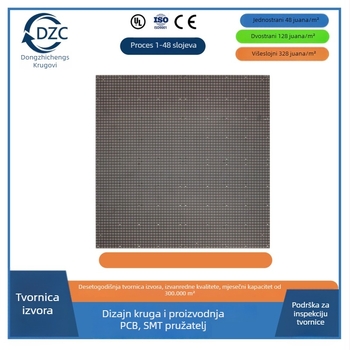 PCB ploča za kontrolu sušila za kućne ljubimce, 1 sloj, substrat 94HB, otporna na plamen, OSP tehnologija