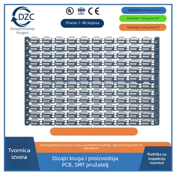 PCB ploča za kontrolu sušila za kućne ljubimce, 1 sloj, substrat 94HB, otporna na plamen, OSP tehnologija