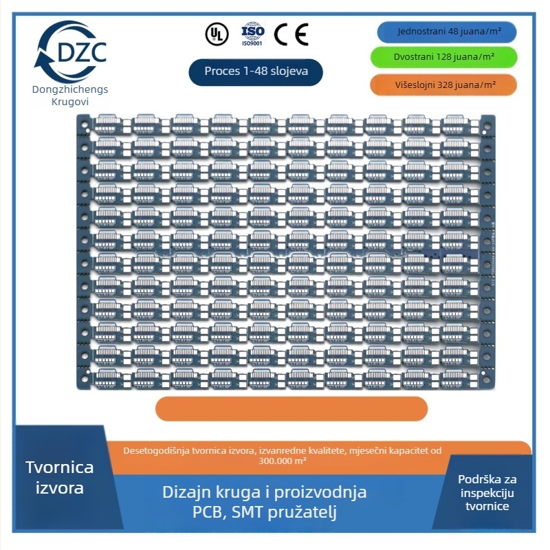 PCB ploča za kontrolu sušila za kućne ljubimce, 1 sloj, substrat 94HB, otporna na plamen, OSP tehnologija