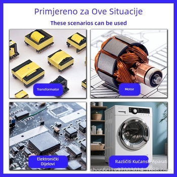 PET silikonska traka za električne uređaje – visoka čvrstoća i elastičnost, izolacijska brtvena traka za električne uređaje, otporna na toplinu do 200–220°C, debljina 0,05 mm, PET osnova, prilagodljiva