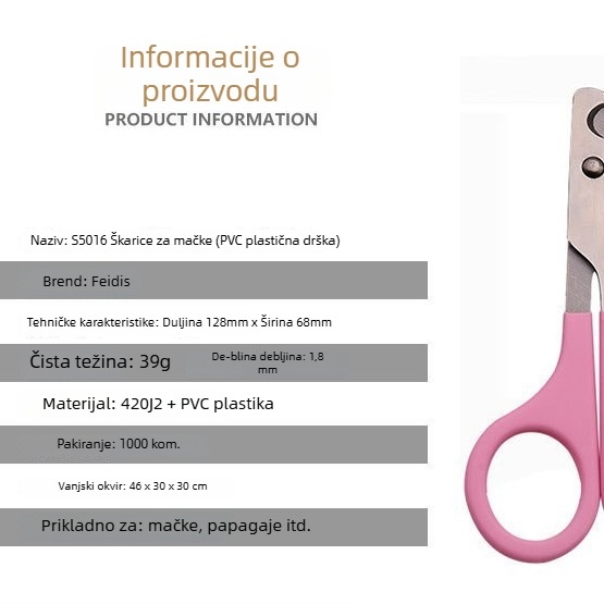 Klešta za nokte mačaka i papige – alat za njegu noktiju