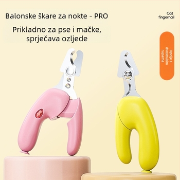 Makaze za mačje nokte s kružnim otvorom, za početnike