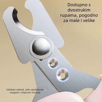 Makaze za mačje nokte s kružnim otvorom, za početnike