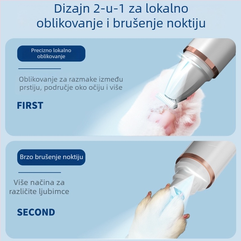 Električni alat za njegu kućnih ljubimaca – 3-u-1 alat za njegu pasa, plastično kućište, brend Sinaibao
