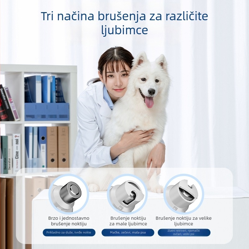 Električni alat za njegu kućnih ljubimaca – 3-u-1 alat za njegu pasa, plastično kućište, brend Sinaibao