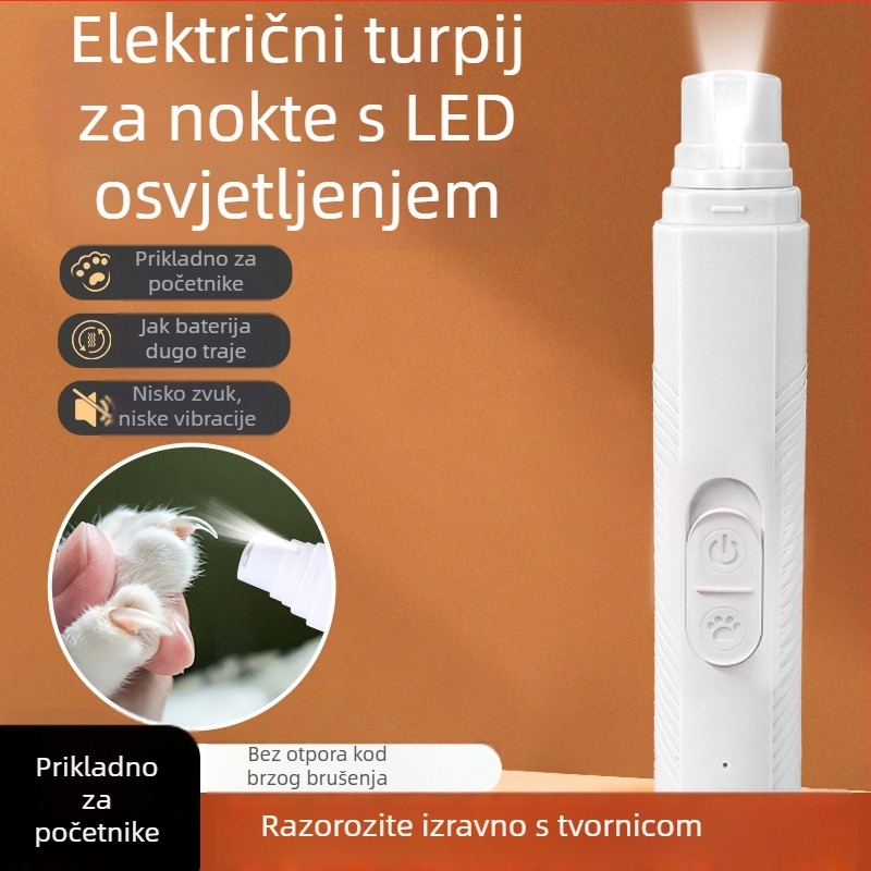 LED električna brusilica za nokte za kućne ljubimce (psi i mačke)