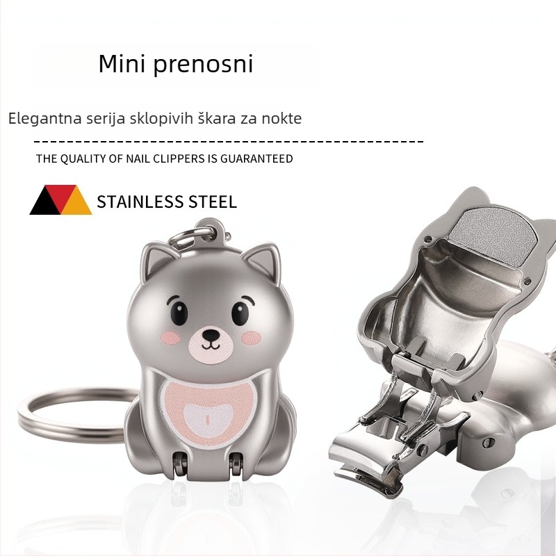 Set kliješta za nokte – prijenosni, ručni, 304 nehrđajući čelik, mačji dizajn