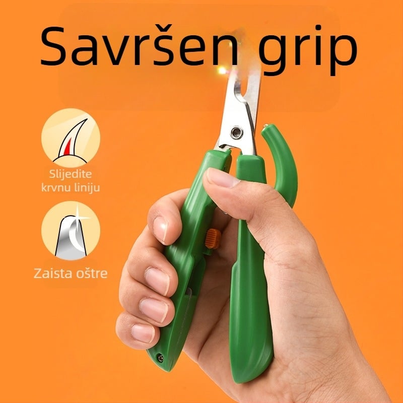 PAKEWAY Kliješta za nokte kućnih ljubimaca s LED svjetlom za pse