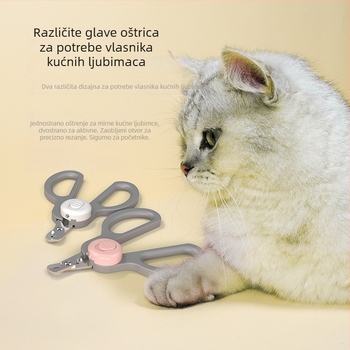 Klešta za nokte mačke s LED svjetlom