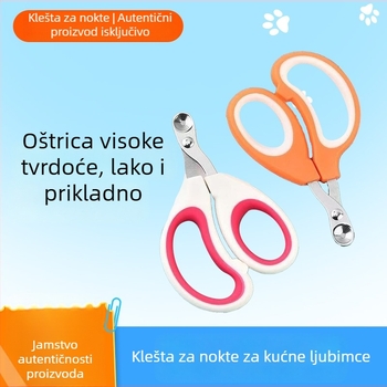 Klešta za nokte kućnih ljubimaca za mačke i pse, namijenjena početnicima, sigurna za mačiće i štenad, zaštita od slučajnog rezanja bliže živcu