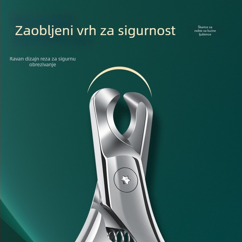 Klešta za kandže kućnih ljubimaca i pilnik od nehrđajućeg čelika, za mačke i pse